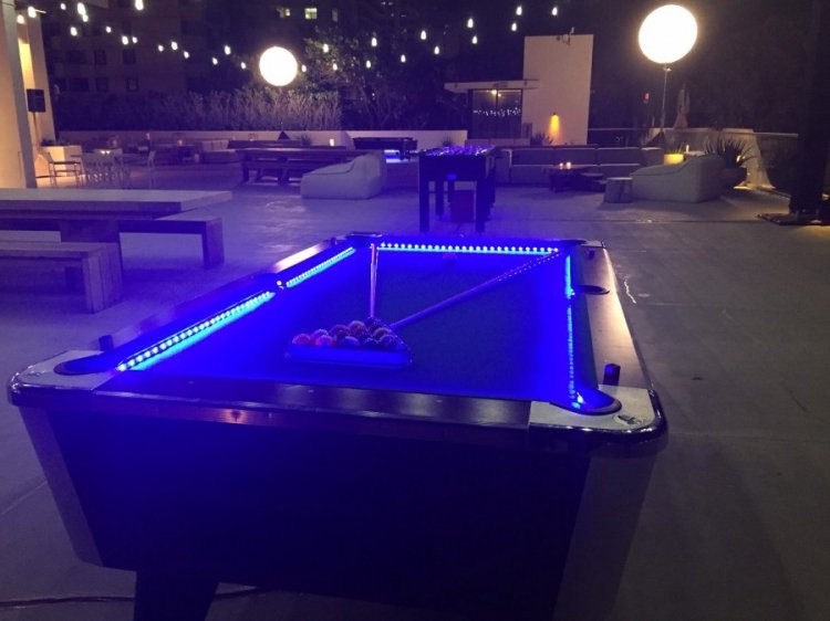 LED Pool Table