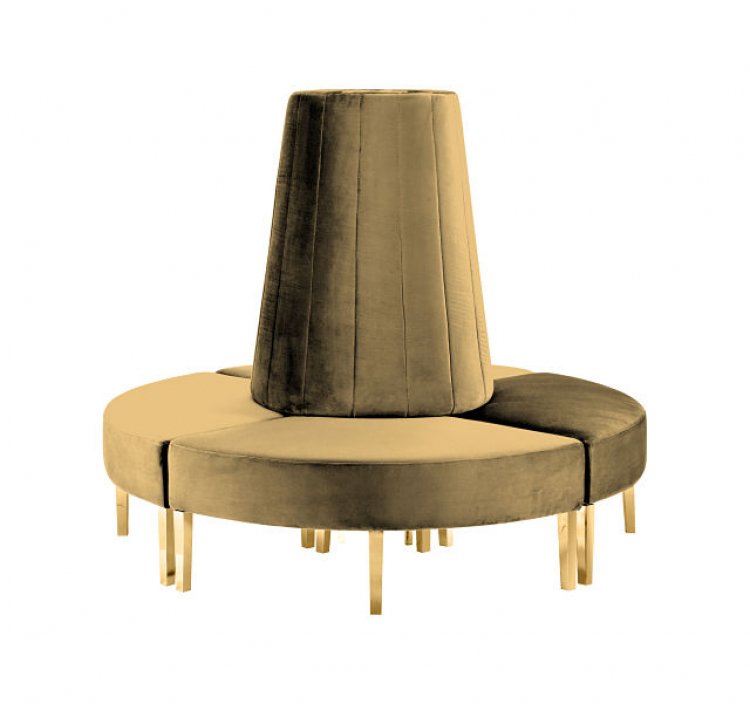 Kincaid Sofa - Circle - Champagne