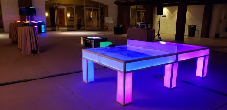 LED Glowing Ping Pong Table