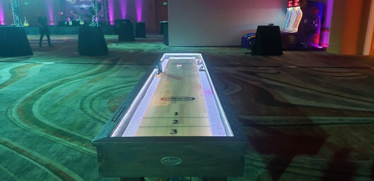 12ft Shuffleboard Table - Wood