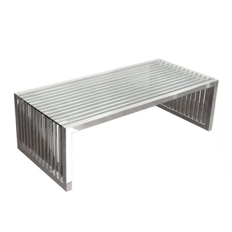 Coffee Table - Soho - Polished Silver