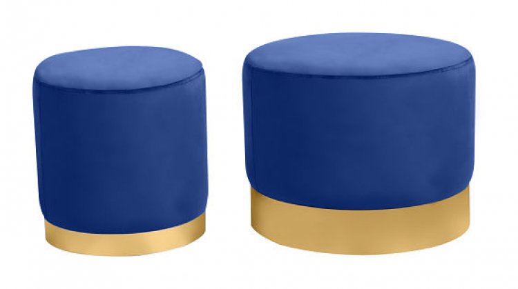 Ottoman Set - Wee and Stout - Sapphire