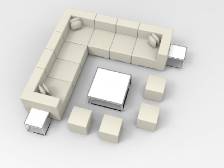 Lounge Package - Mondrian 12 x 12 - White