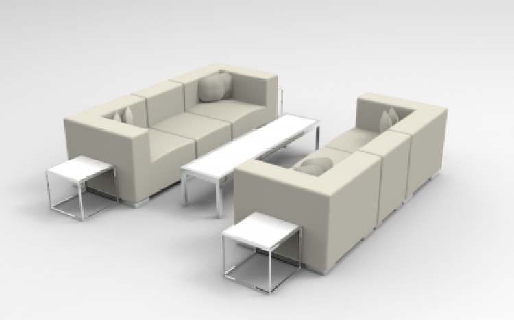 Lounge Package - Mondrian - 10 x 10 - White
