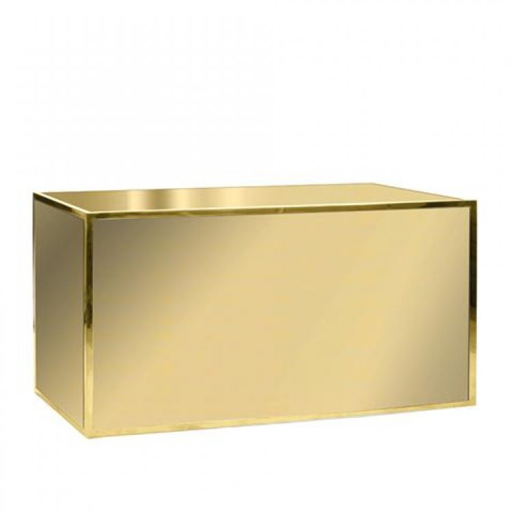 Bar - 6ft Straight Ave - Gold Frame / Gold Inserts