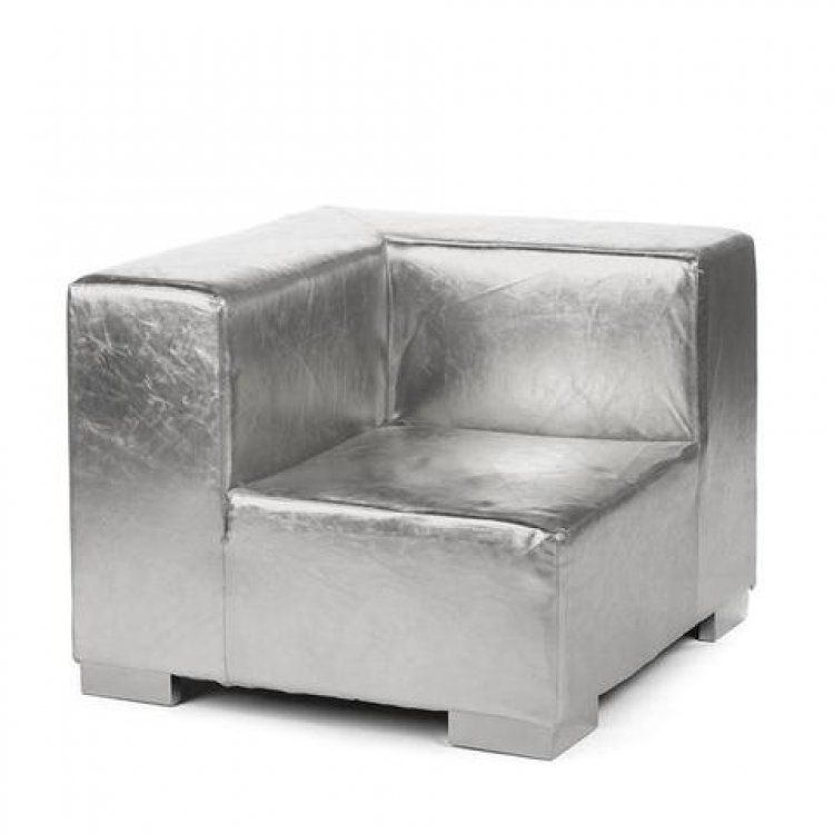 Mondrian - Corner - Silver Metallic