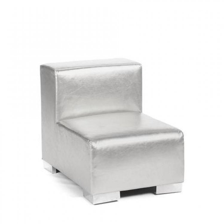 Mondrian - Middle Armless - Silver Metallic
