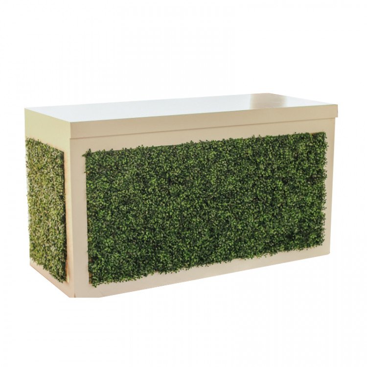 Bar - Brooks 6ft Wood - White - Green Front