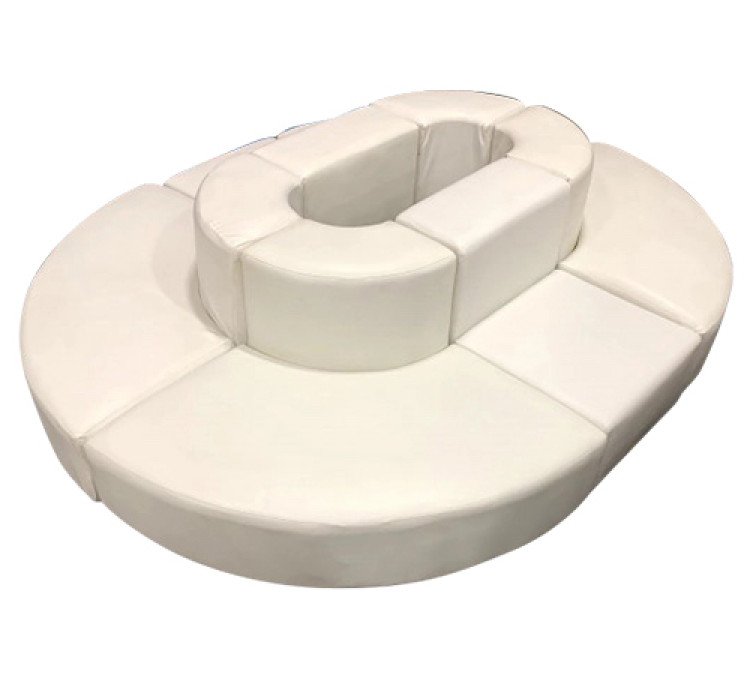 Mondrian - Oval Lounge - White