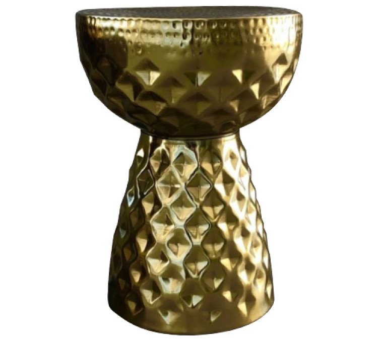 Side Table - Gold Drum