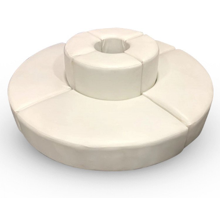 Mondrian - Circular Couch - White