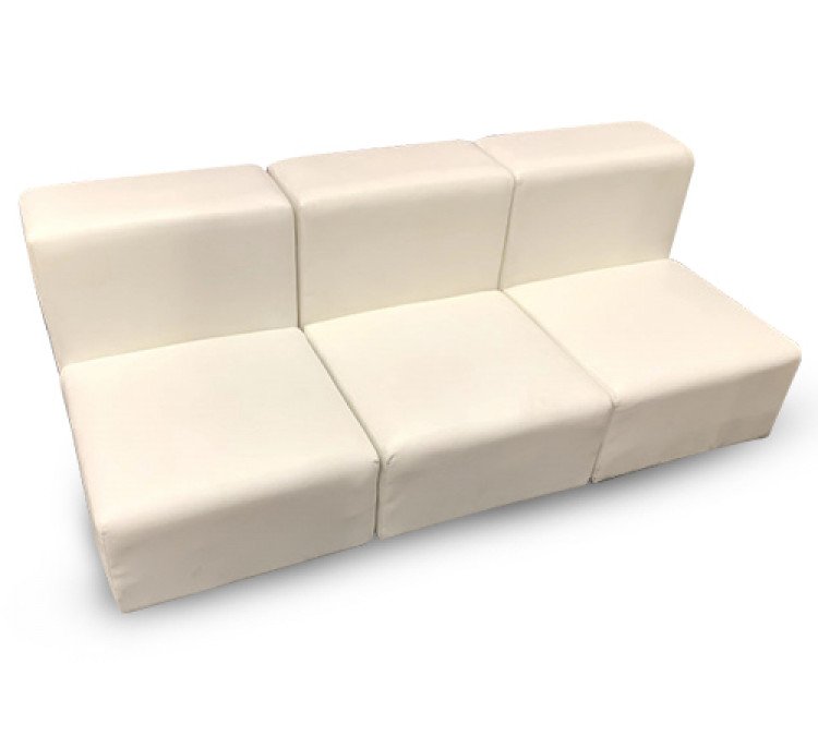 Mondrian - Armless Sofa - White