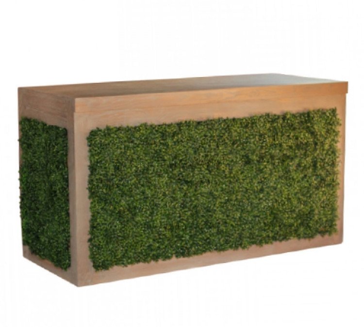Bar - Brooks 6ft Wood - Gray Wash - Green Front