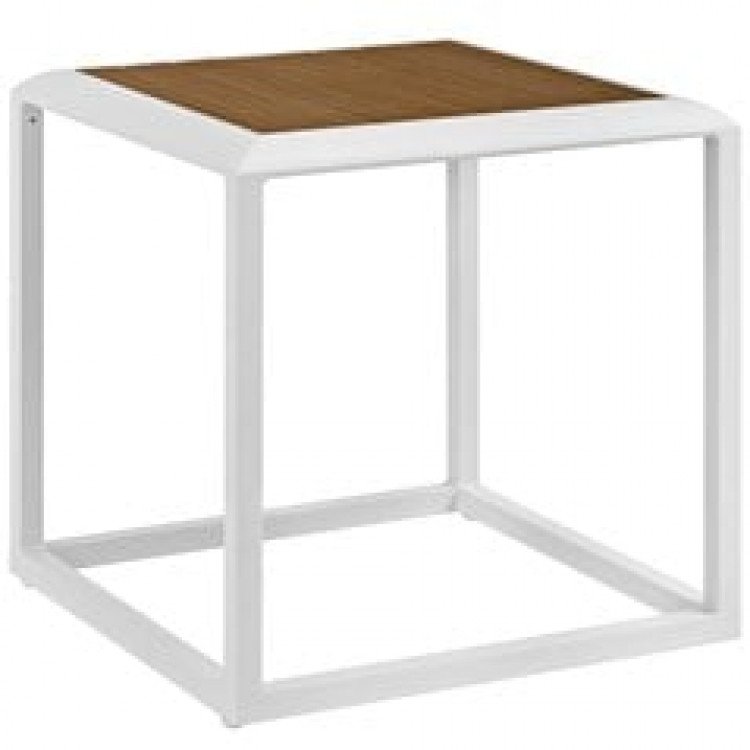Side Table - Stance - White/Natural