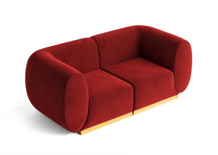 Colette - Loveseat - Crimson