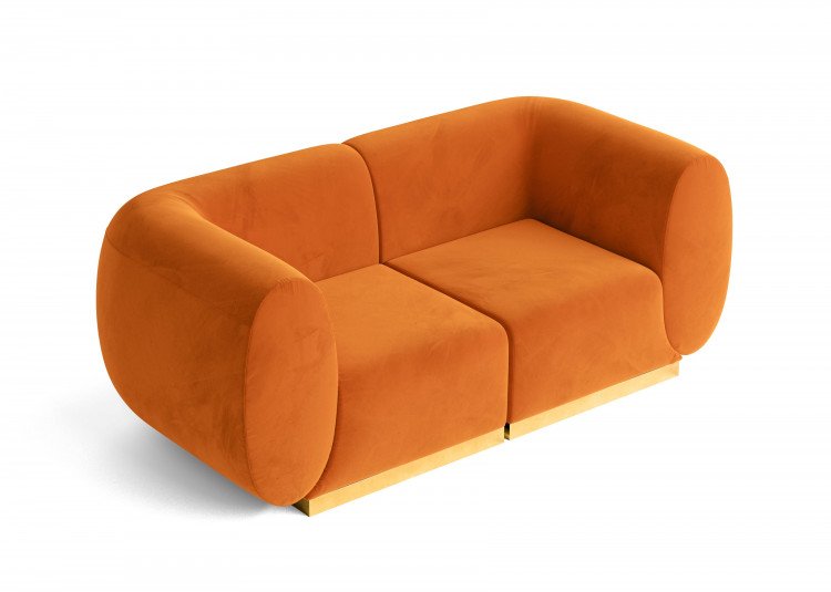 Colette - Loveseat - Rust