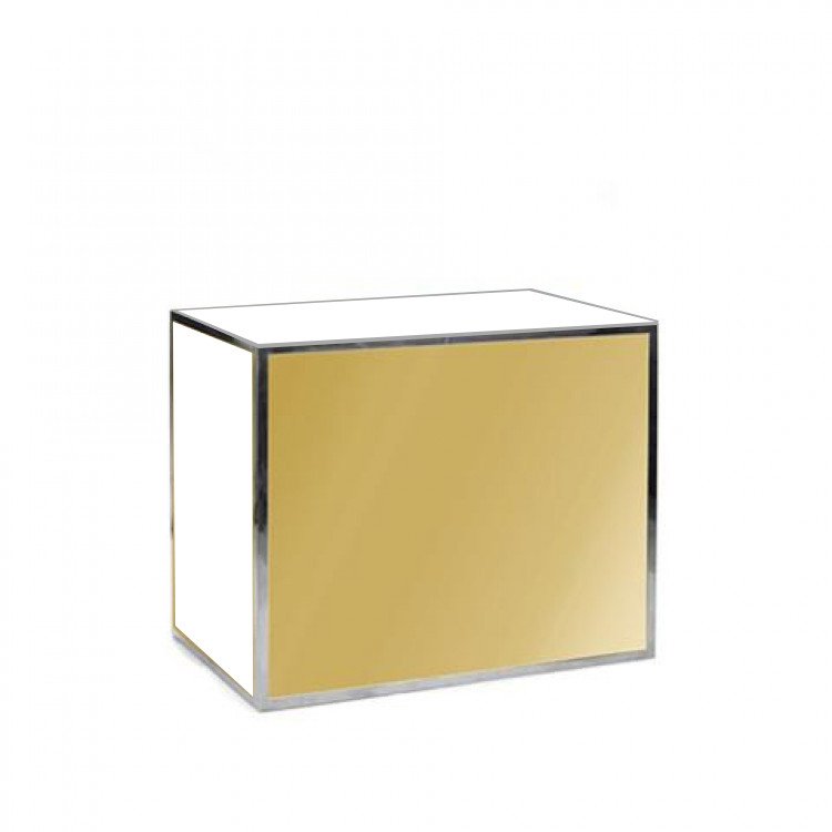 Bar - 4ft Straight Ave - Silver Frame / Gold Inserts