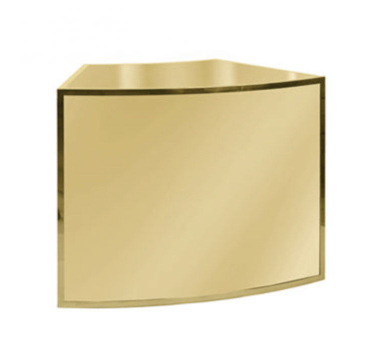 Bar - 1/8 Curve Ave - Gold Frame / Gold Inserts