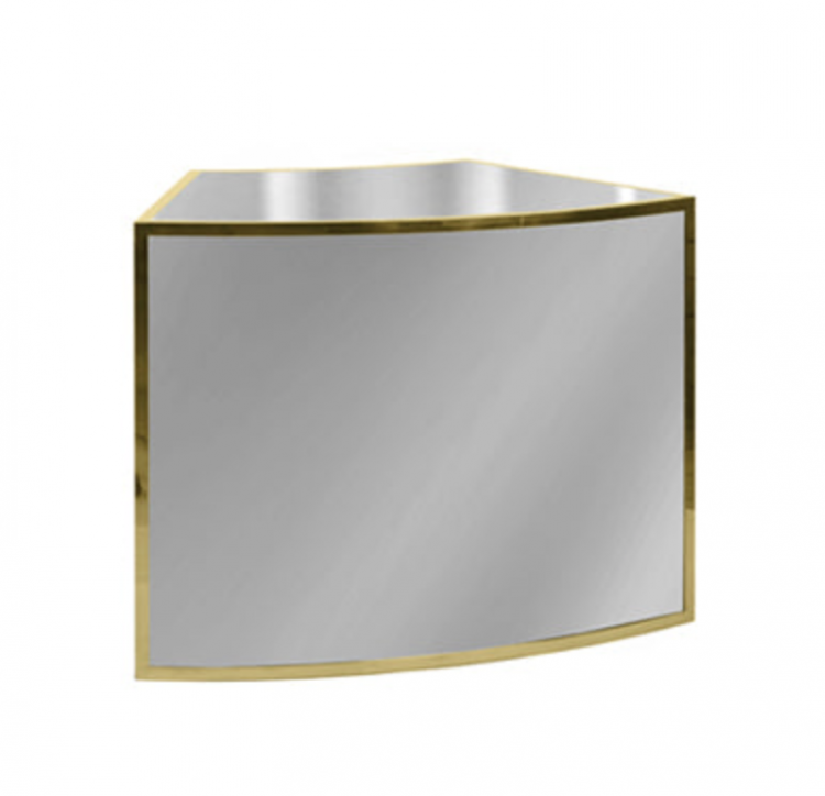 Bar - 1/8 Curve Ave - Gold Frame / Mirror Inserts