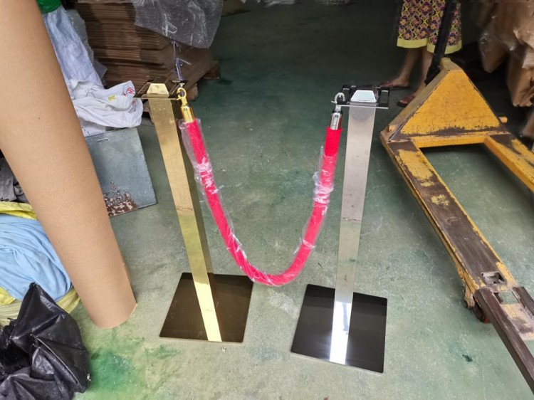 Chrome Stanchion - Square Modern