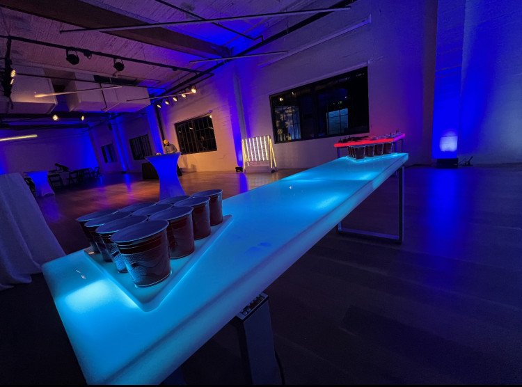 LED Glowing Beer Pong Table