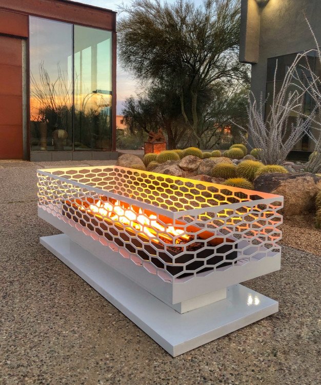 Boxfire Fire Pit - White