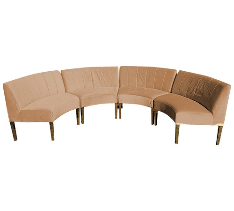 Kincaid Crescent Sofa - Champagne