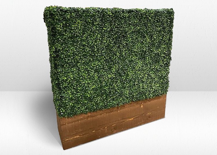 Hedge Wall - Short 4ft Tall x 4ft Wide - Brown Base