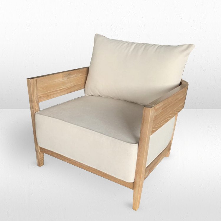 Emma Armchair - Natural Wood