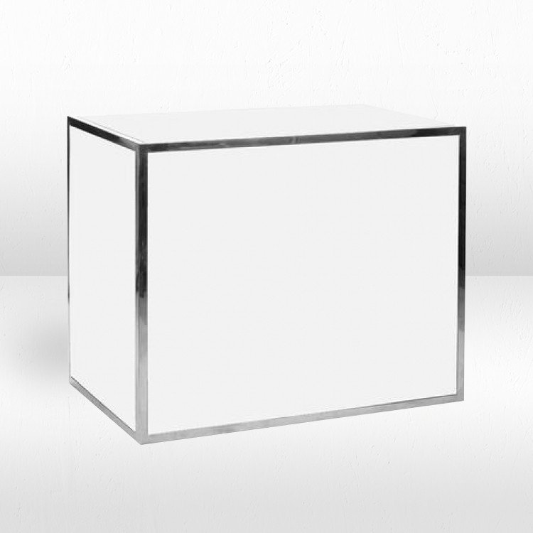 Bar - 4ft Straight Ave - Silver Frame /  White Inserts