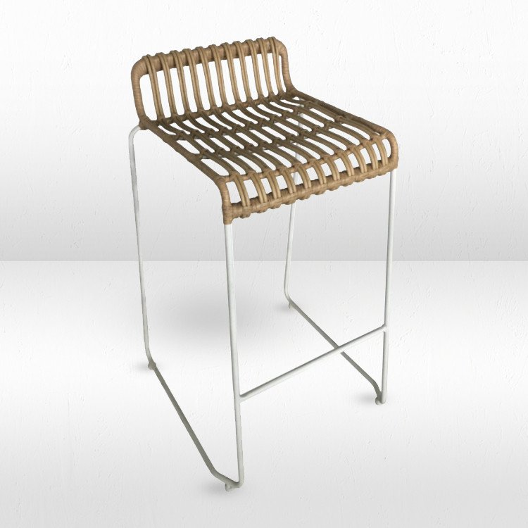Bar Stool -  Rattan