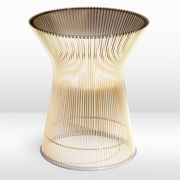 Side Table - Remi - Gold Wire Frame