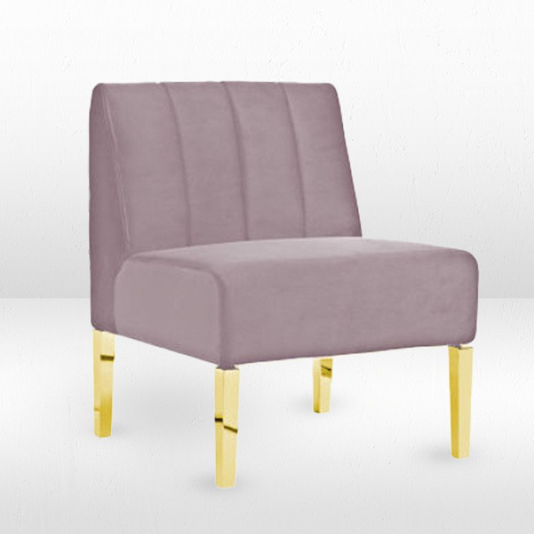 Kincaid Chair - 2ft Length - Dusty Rose
