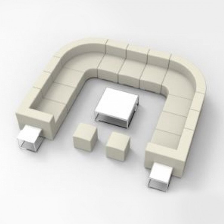 Lounge Package - Mondrian U 12 x 12 - White