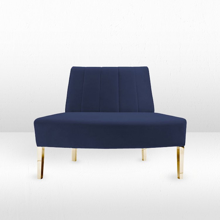 Kincaid Sofa - Outside Round - Sapphire