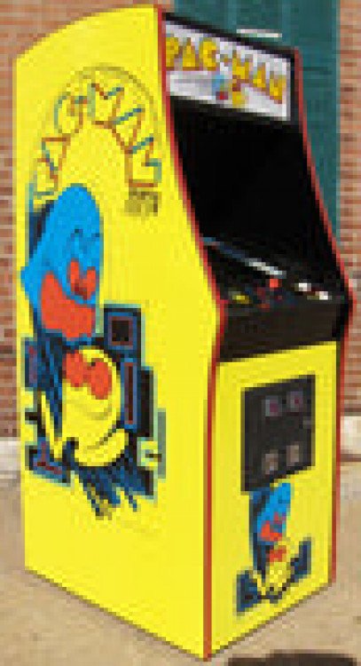 Pacman Yellow Cabinet Arcade Game