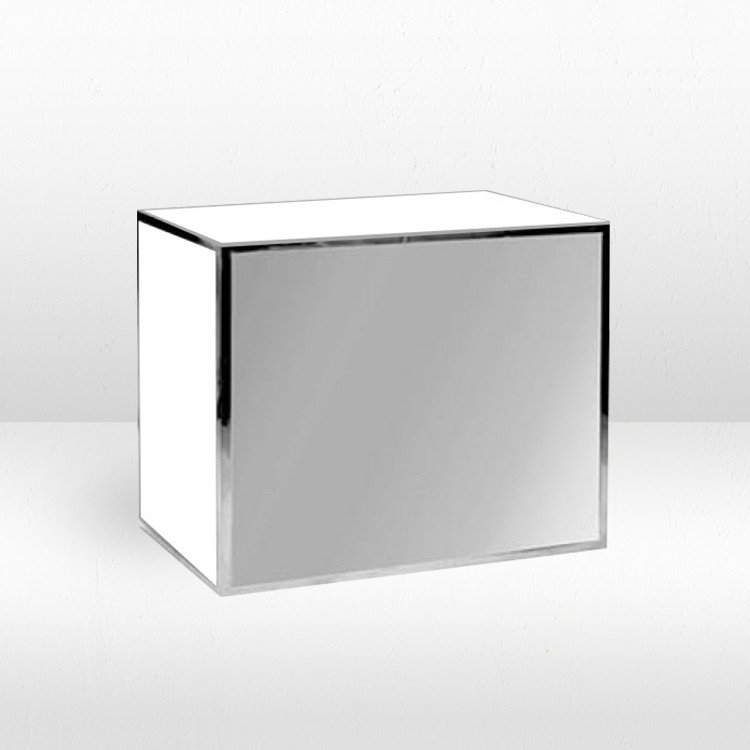 Bar - 4ft Straight Ave - Silver Frame / Mirror Inserts