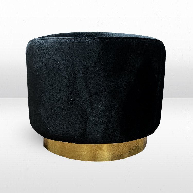 Ottoman - Colette Dot - Black