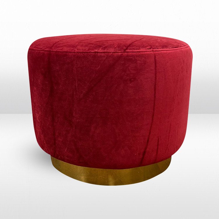 Ottoman - Colette Dot - Crimson