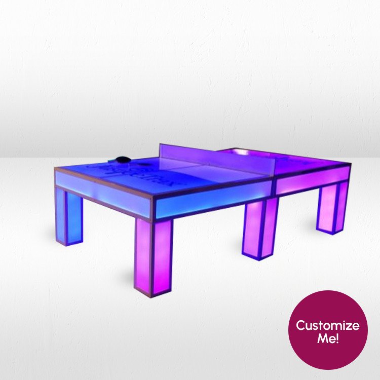LED Glowing Ping Pong Table