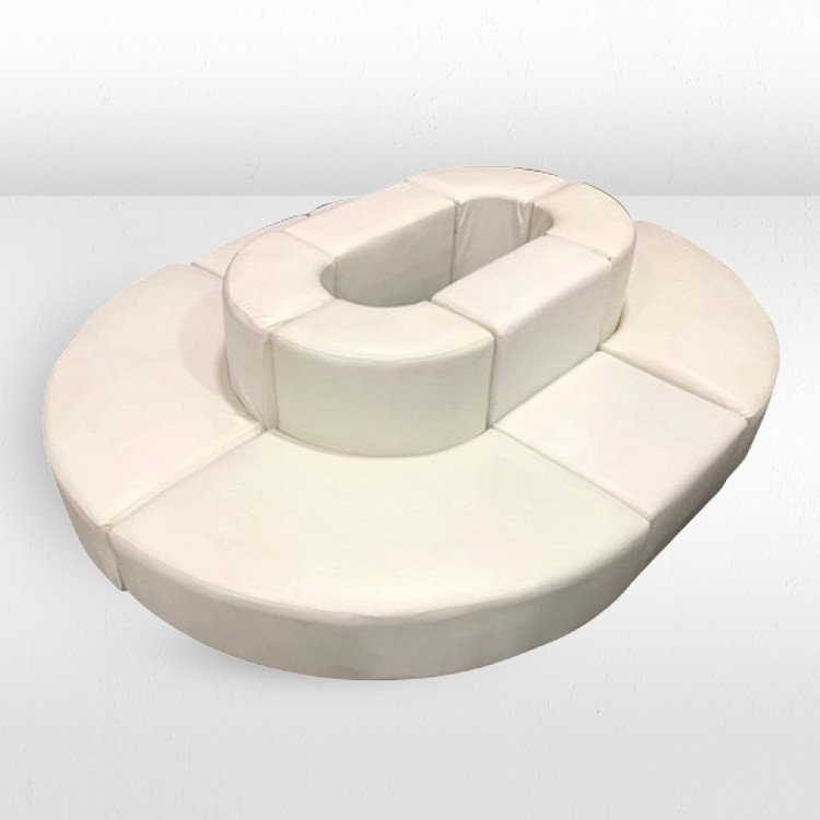 Mondrian - Oval Lounge - White