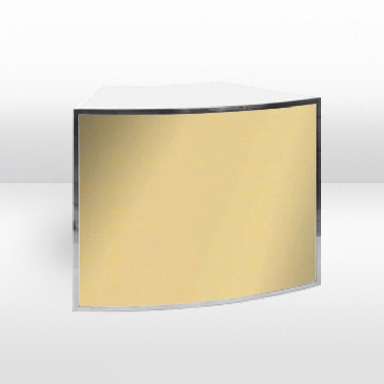 Bar - 1/8 Curve Ave - Silver Frame / Gold Inserts