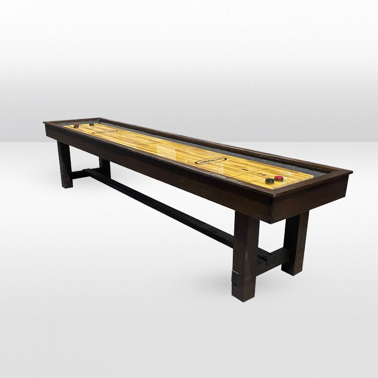 12ft Shuffleboard Table - Wood