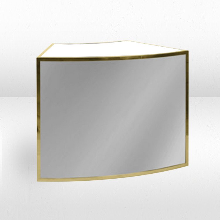 Bar - 1/8 Curve Ave - Gold Frame / Mirror Inserts