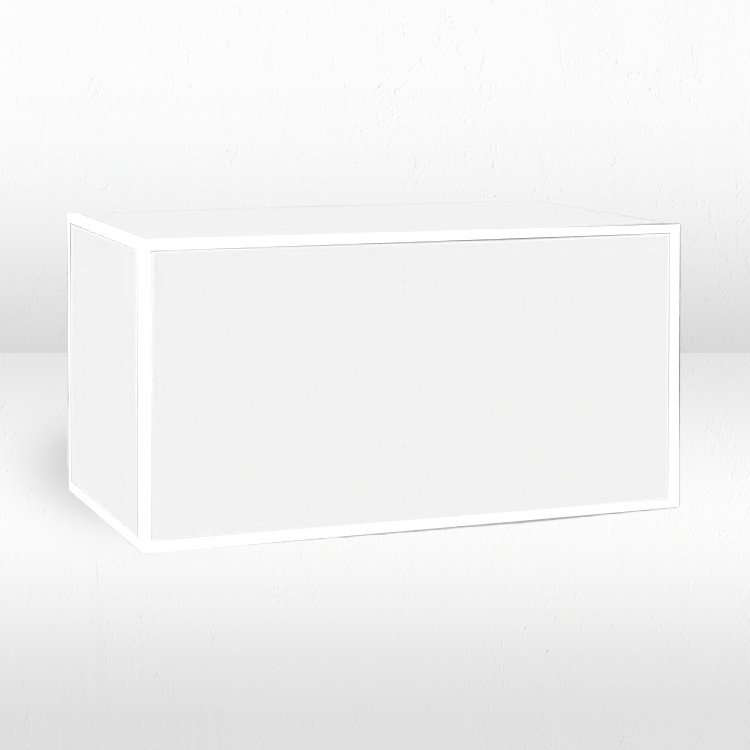 Bar - 6ft Straight Ave - White Frame / White Inserts