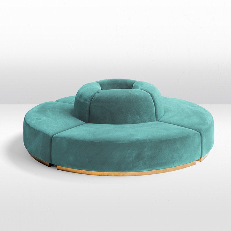 Colette - Circle Sofa - Tiffany