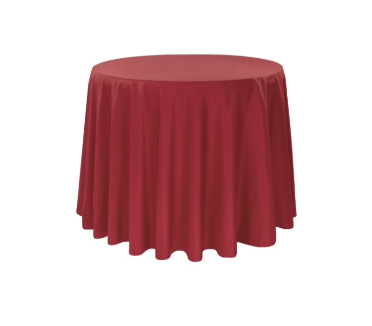108 Apple Red Polyester Linen