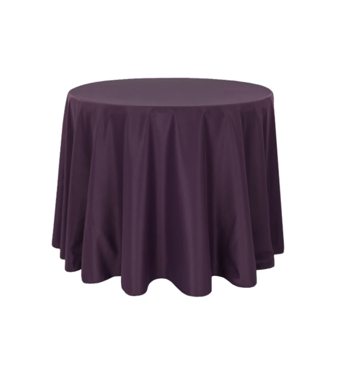 108 Eggplant/Plum Polyester Linen