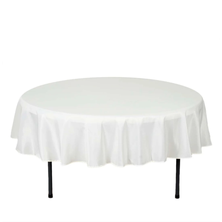 90 Ivory Polyester Linen