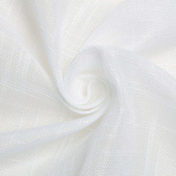 108 White Faux Linen